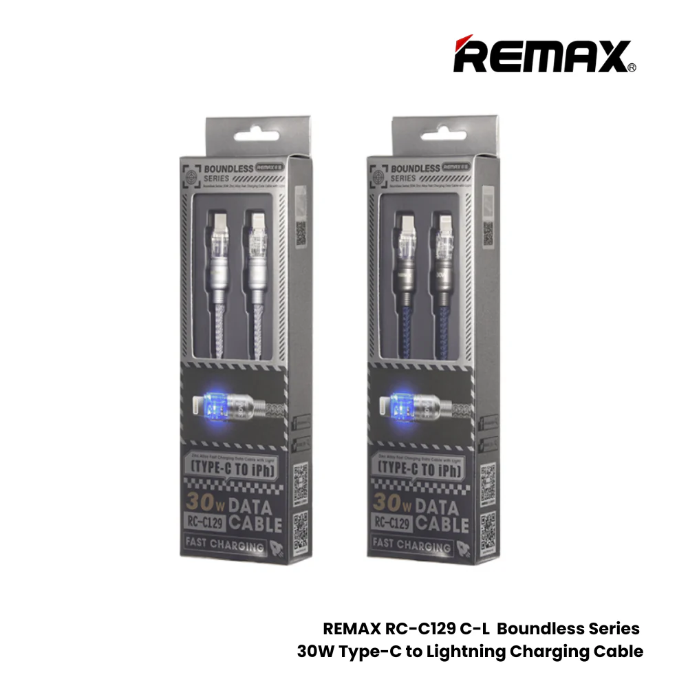 Cable Usb Tipo/C A Lightning 30W Rc-C129 Blue Remax 2
