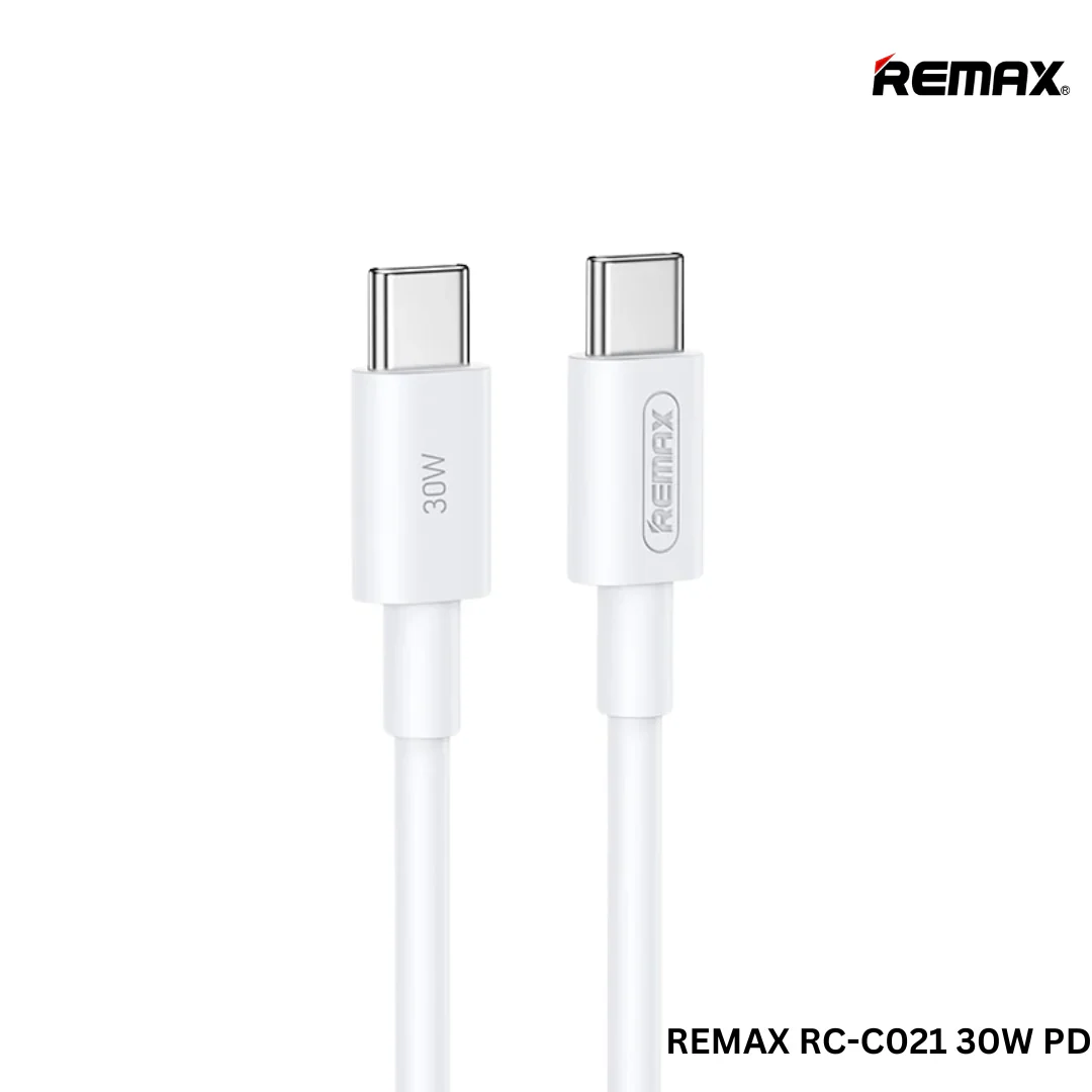 Cable Usb Tipo/C A Tipo/C 30W White 2,0Mts Rc-C021 Remax  1