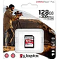 Tarjeta Memoria Sd Kingston Canvas React Plus 128Gb 300Mb/S - Miniatura 1