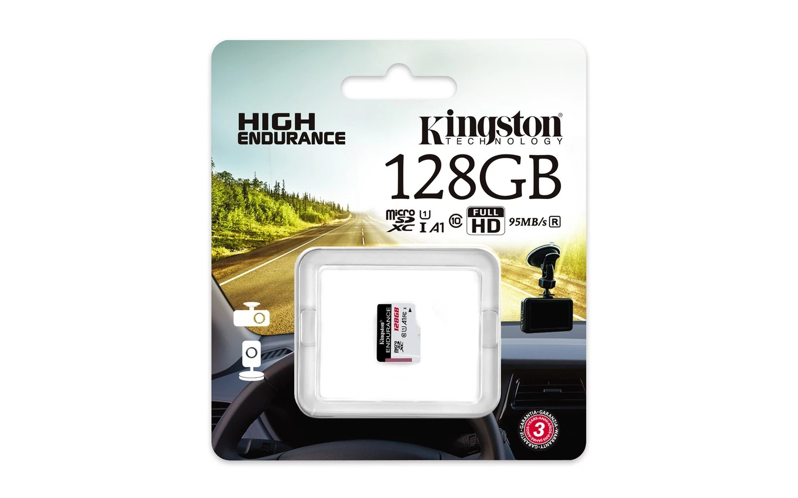 Tarjeta Microsd Kingston High-Endurance 128Gb  1
