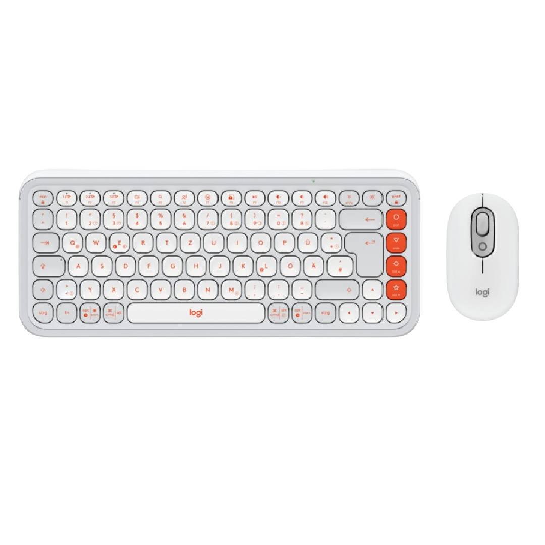 Teclado Bluetooth  + Mouse Esp Blanco Pop Icon  Logitech 1