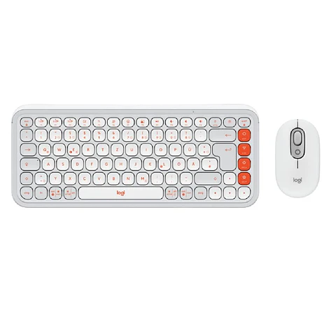 Teclado Bluetooth  + Mouse Esp Blanco Pop Icon  Logitech