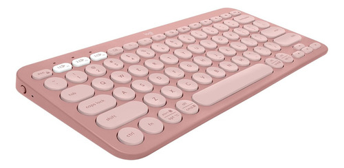 Teclado Bluetooth Logitech Pebble Keys 2 K380S Qwerty Teclado Rosado Idioma Español 1