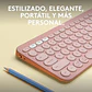 Teclado Bluetooth Logitech Pebble Keys 2 K380S Qwerty Teclado Rosado Idioma Español - Miniatura 2