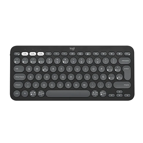 Teclado Bluetooth Logitech Pebble Keys 2 K380S, Color Grafito (Es)