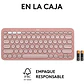 Teclado Bluetooth Logitech Pebble Keys 2 K380S Qwerty Teclado Rosado Idioma Español - Miniatura 10