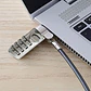 Candado De Seguridad Para Notebook Nano Slot, Con Clave Plateado - Miniatura 4