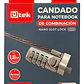 Candado De Seguridad Para Notebook Nano Slot, Con Clave Plateado - Miniatura 6