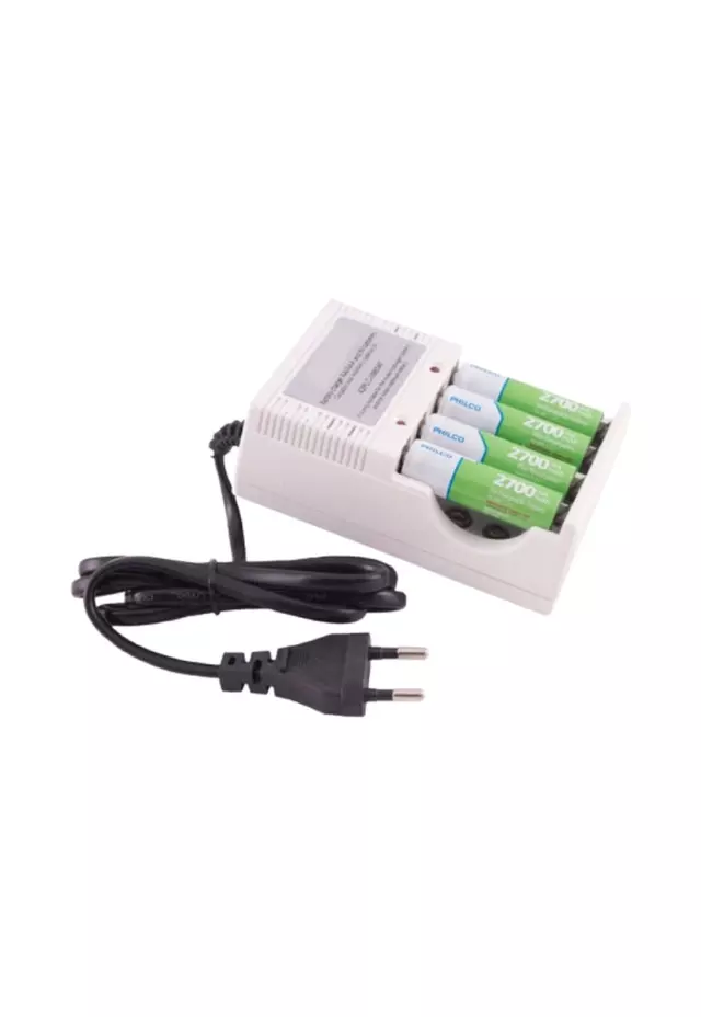 Cargador C/4Pilas Aa 2700Mah 9854F Precargadas Philco 2