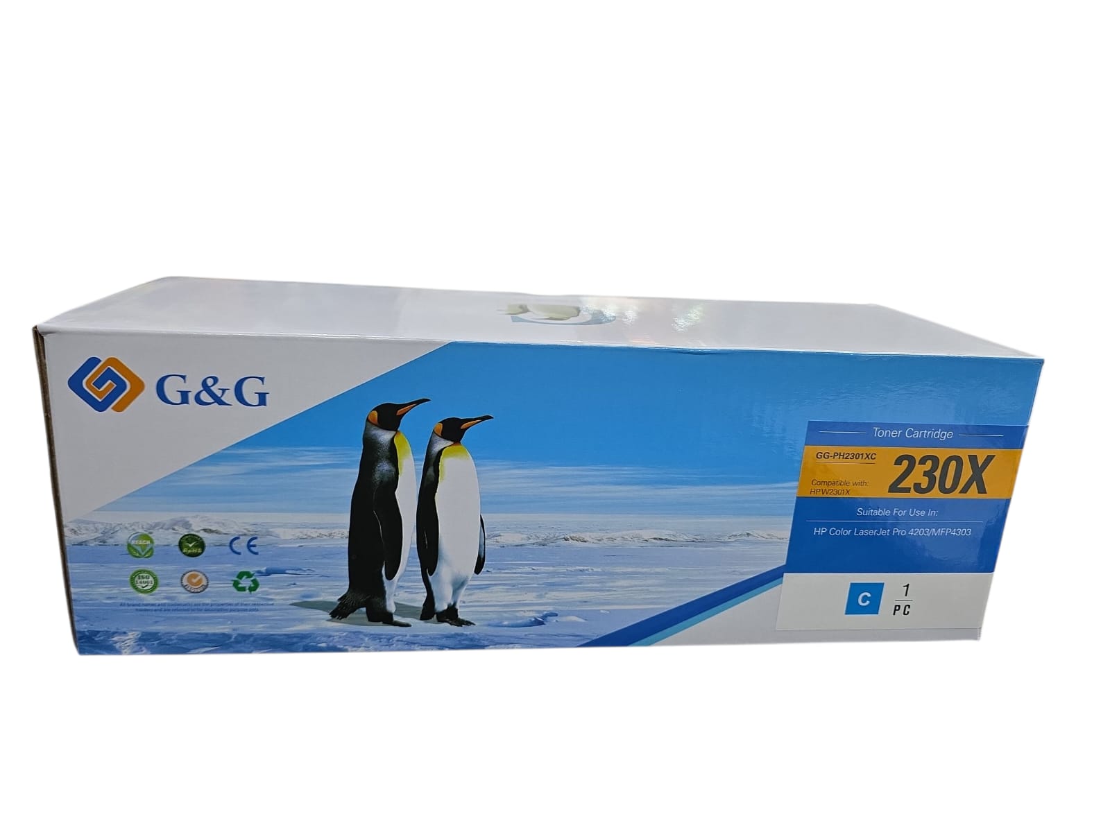 Tóner Alternativo W230X Cian G&G 2