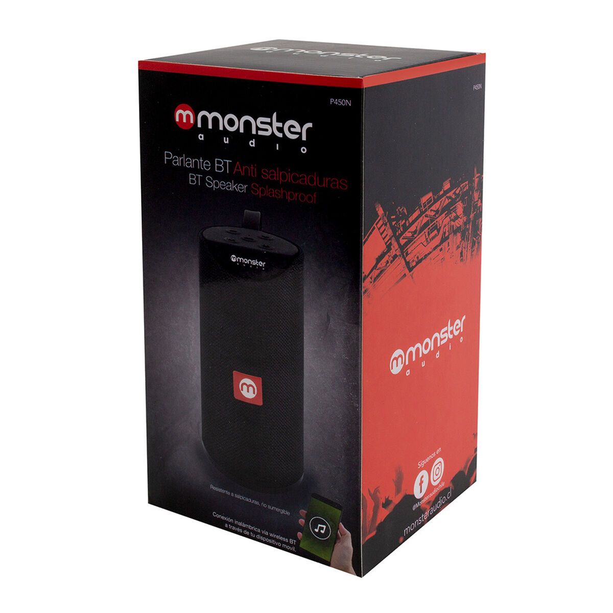 Parlante Bluetooth Monster P450N Negro 2