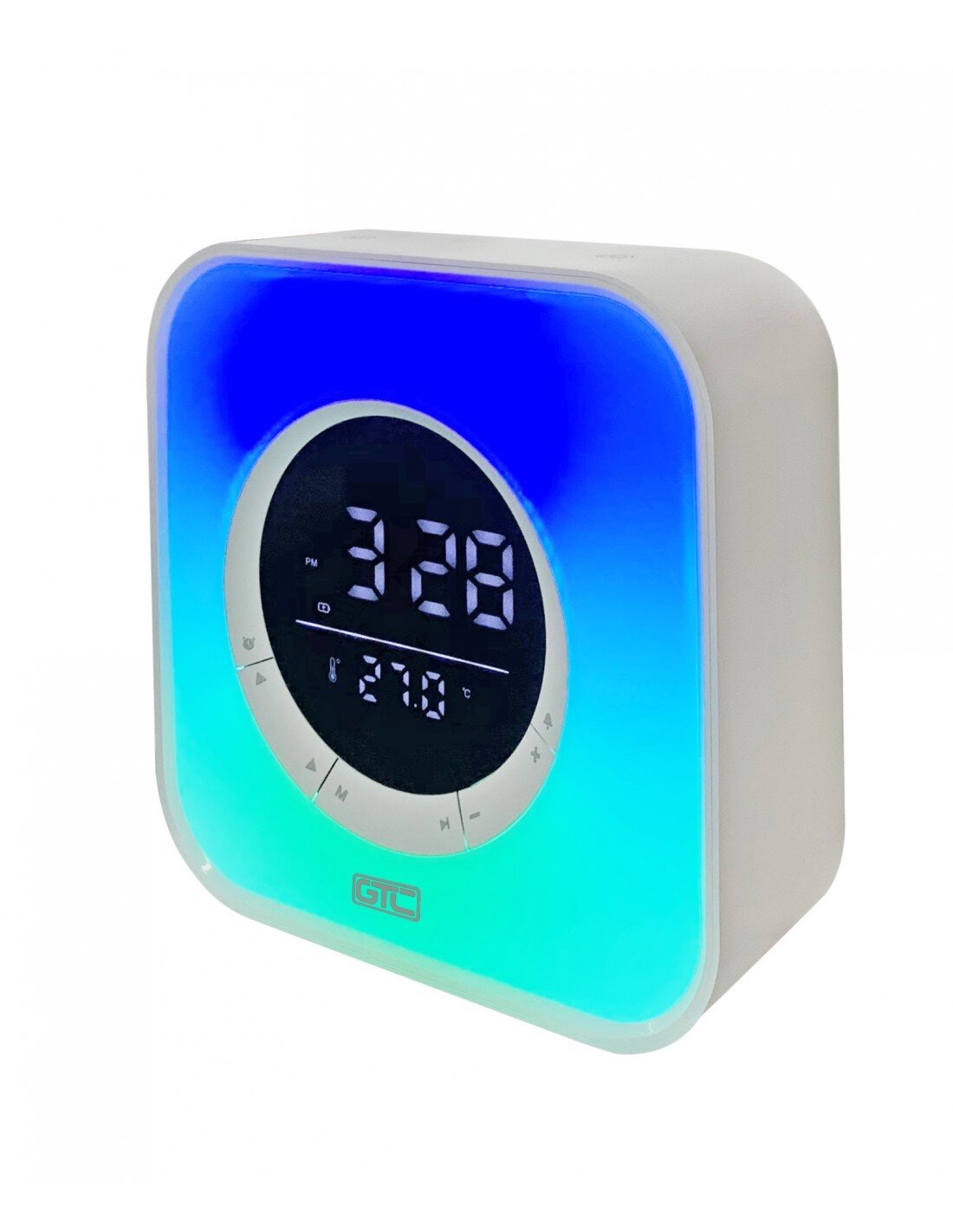 Parlante Bluetooth Rgb Radio Reloj Spg-134 Gtc 2
