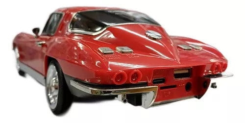 Parlante Bt Auto Clásico Recargable Corvette Stingray Red 4