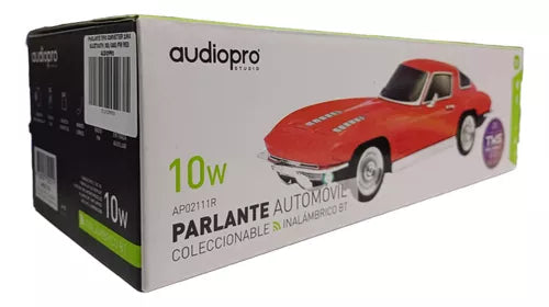Parlante Bt Auto Clásico Recargable Corvette Stingray Red 5