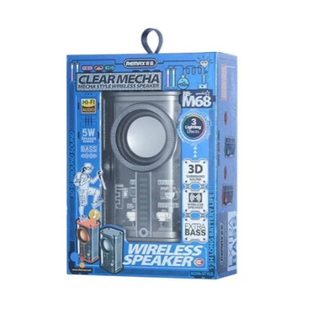 Parlante Clearmecha Rb-M68 Black Remax  2