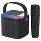 Parlante Inalambrico Bluetooth +Microfono Inalambrico Negro - Miniatura 1