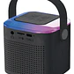 Parlante Inalambrico Bluetooth +Microfono Inalambrico Negro - Miniatura 2