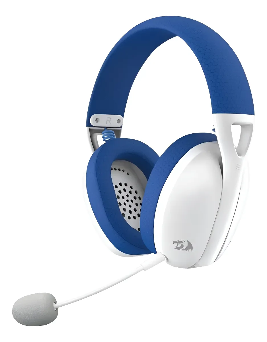 Audífono Redragon Ire Pro H848 White / Blue Wireless 4