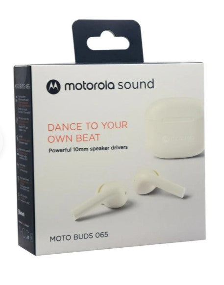 Audífonos Bluetooth Moto Bud5065 Blanco Motorola 5