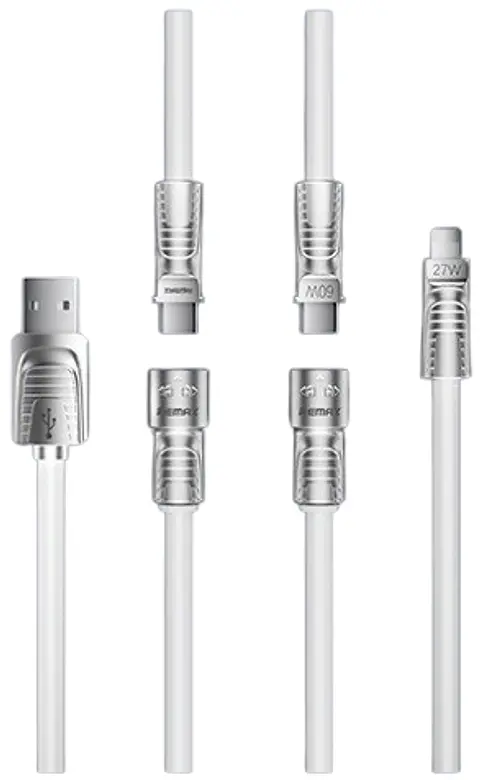 Cable De Carga Rápida Rc-C168 60W White 4 En 1 Remax 