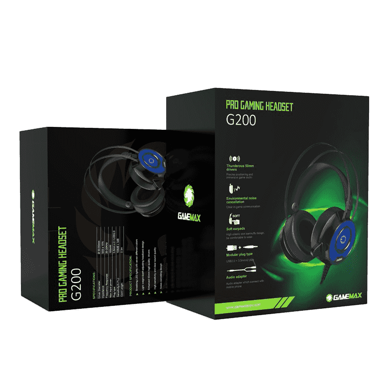 Audífonos Gamer Gamemax G200 Pro 9