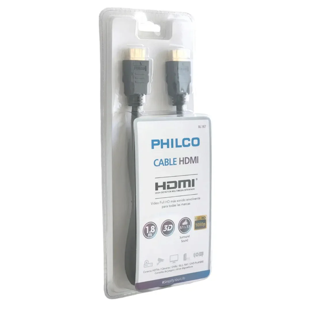 Cable Hdmi 1.8Mts Philco Bl187 3