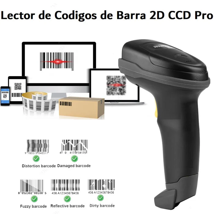 Lector De Códigos De Barra Usb 32 Bit Con Soporte Bsc2800X  4