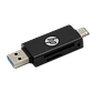 Lector De Memorias Sd & Micro Sd + Puerto Usb C + Usb Hp 112 - Miniatura 1