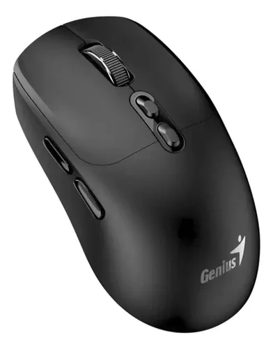 Mouse Genius Nx-8080S Bt Black 7 Botones Silencioso 1600 Dpi Ai Copilot 2.4Ghz 4