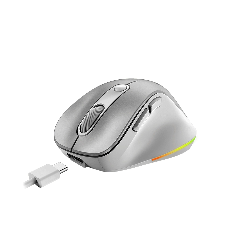 Mouse Inalámbrico Genius Mini Ergo 9000S Pro, Color Plata 1
