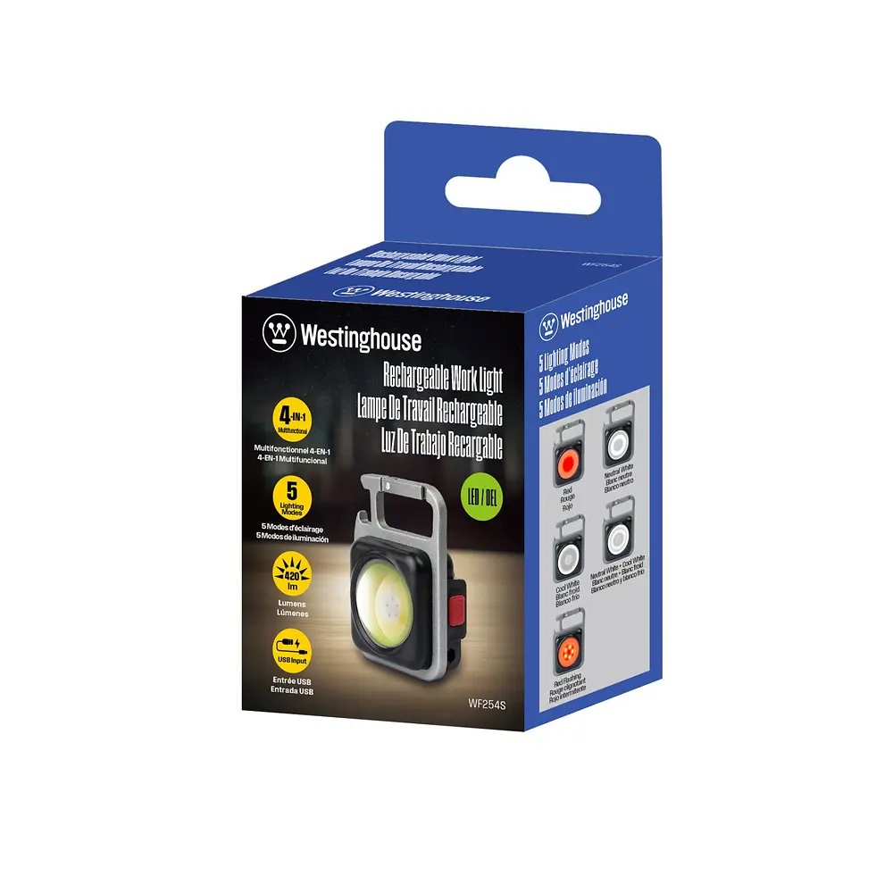 Linterna Mini Recargable 420 Lúmenes Westinghouse 4