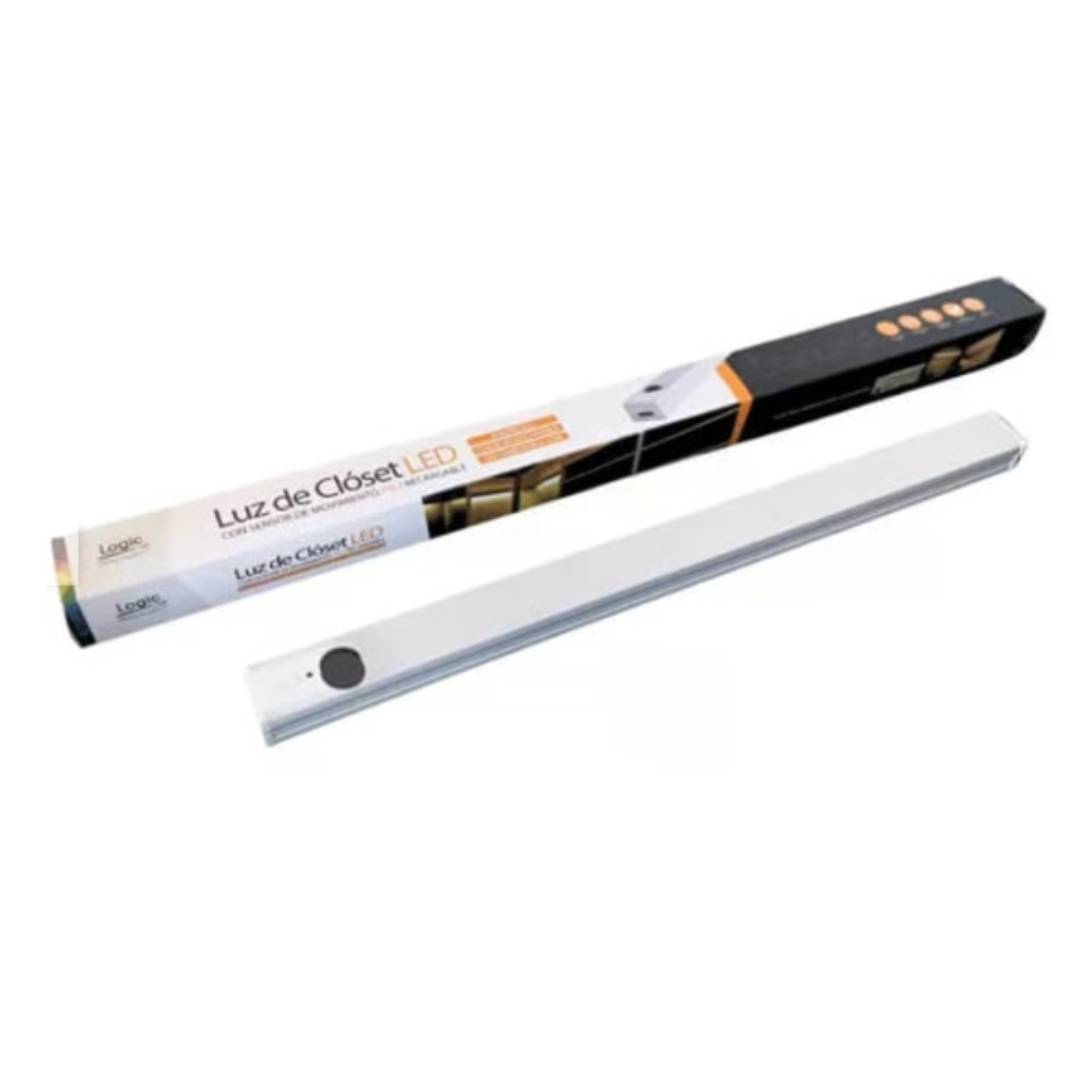 Luz De Closet Led D05 Pir Sensor  300Mm 5Cct Bat/Recarg. Logic 3