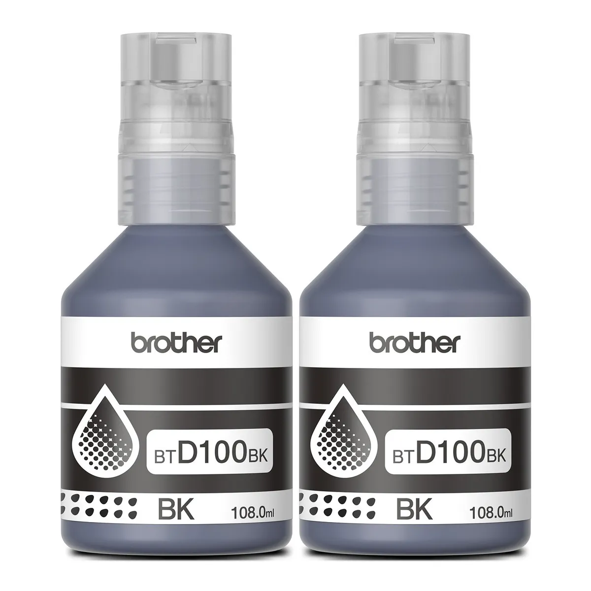 Pack Tinta Original Btd100 Black Brother 2
