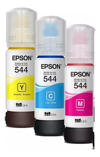 Pack Tinta Epson T544 Original  C-M-Y 4