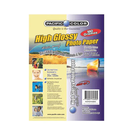Papell Glossy 180G 100 Unid Pcphoto180C