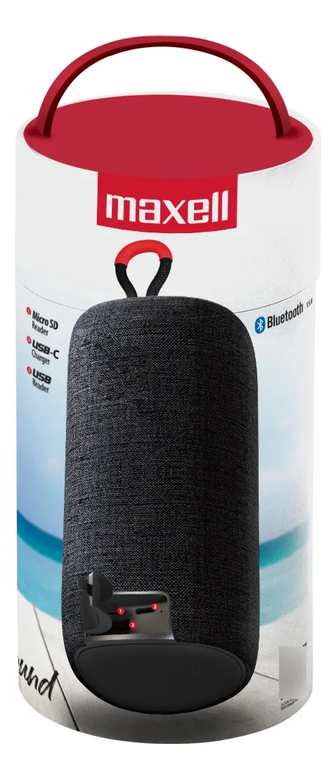 Parlante Bluetooh Distrikt Black Maxell 2