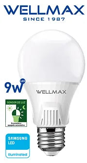 Ampolleta Led Ballet A60 9W Sensor (Crepuscular) Wellmax 3