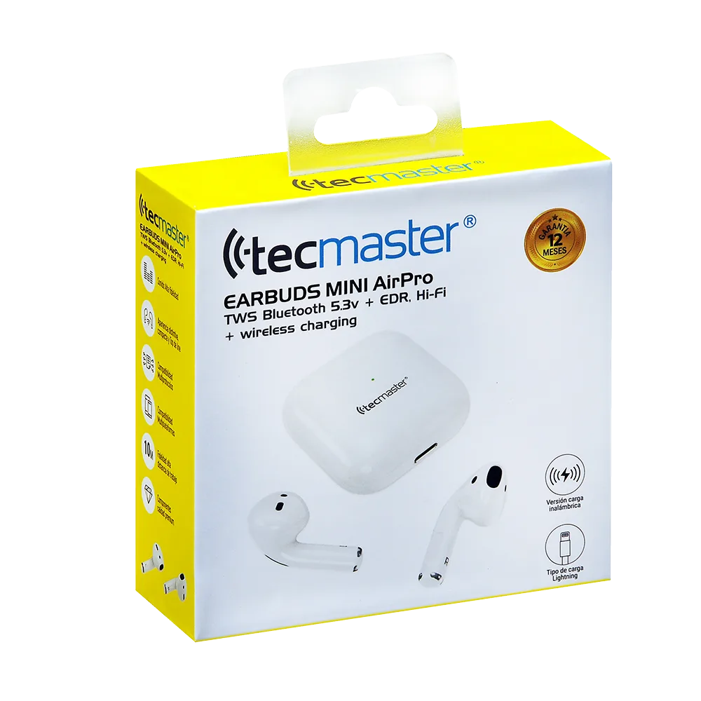 Audifono Bluetooth  Mini Tws 5,3V Hi-Fi Tm-300519 Tecmaster 4