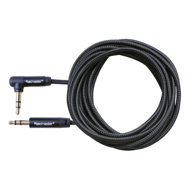 Cable Auxiliar 3.5 En 90° Black Tecmaster 2