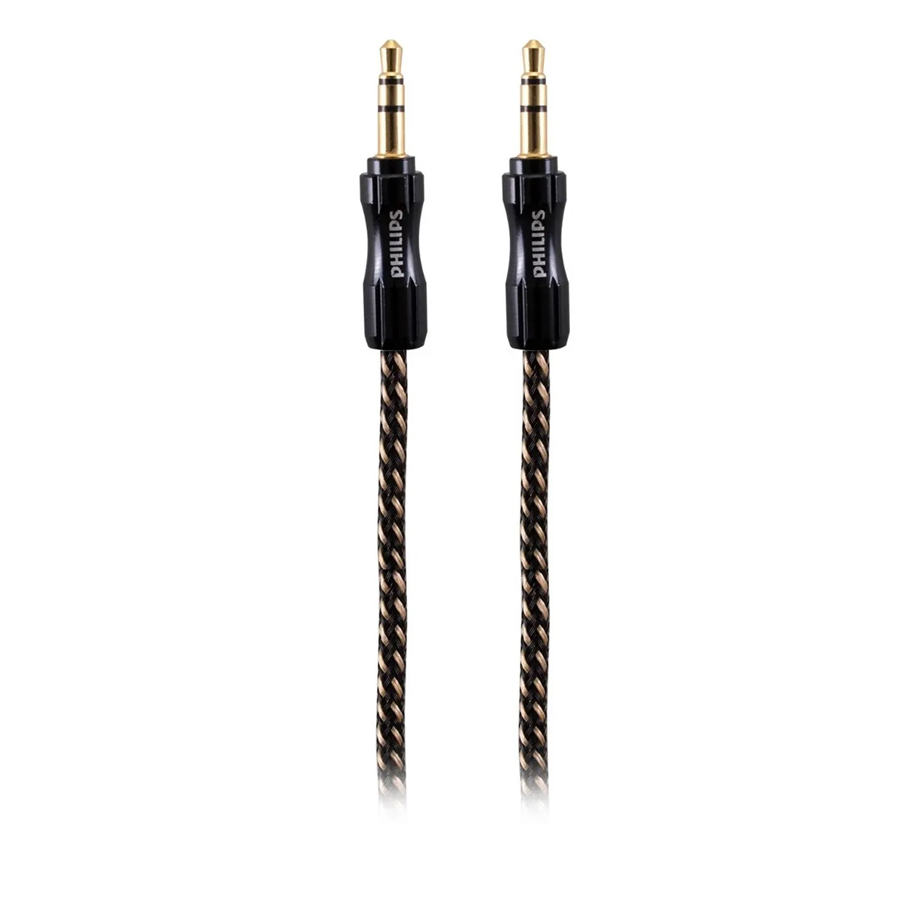 Cable Auxiliar Trenzado Negro Swa9234 Philips 1