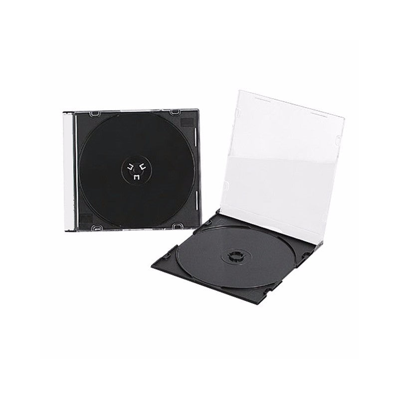 Caja Cd Negra Simple Acrilico 10Mm  (Unidad) 3
