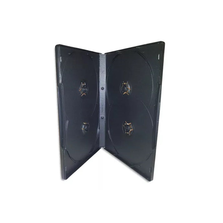 Caja Dvd 4 Discos Negra 14Mm 1
