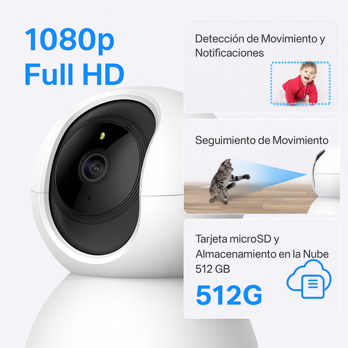 Cámara De Seguridad Tp-Link Tapo Smart C200 V1 Con Resolución 2Mp Visión Nocturna Incluida Color Blanco 8