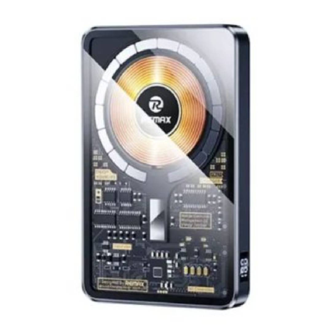 Batería Externa 10000Mah Magnetic Rpp-558 Black Wireless Remax  1