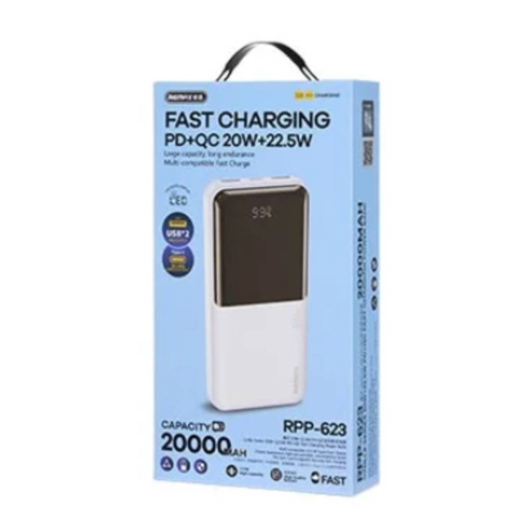 Batería Externa 20000Mah Rpp-623 Blue Led Digital Remax 2