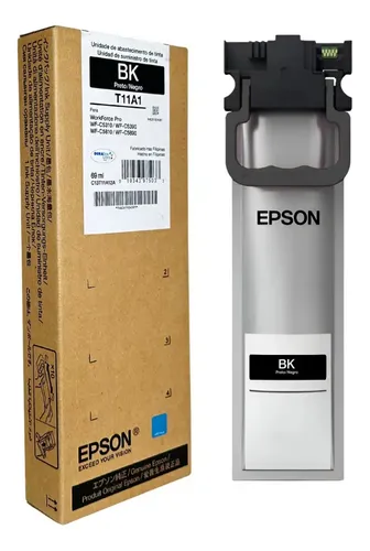 Bolsa De Tinta Epson T11A1 Bk Original 1
