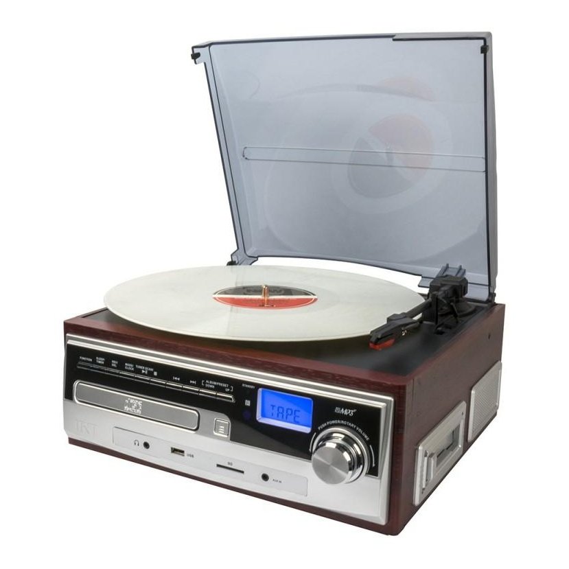 Tocadiscos Los 80 Irt Usb/Sd/ Radio Fm/ Aux/ Bt/ Cd/Cassette 1