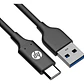 Cable Hp Dhc-Tc101 Negro Con Entrada Usb Tipo C A Usb 3.0 - Miniatura 2