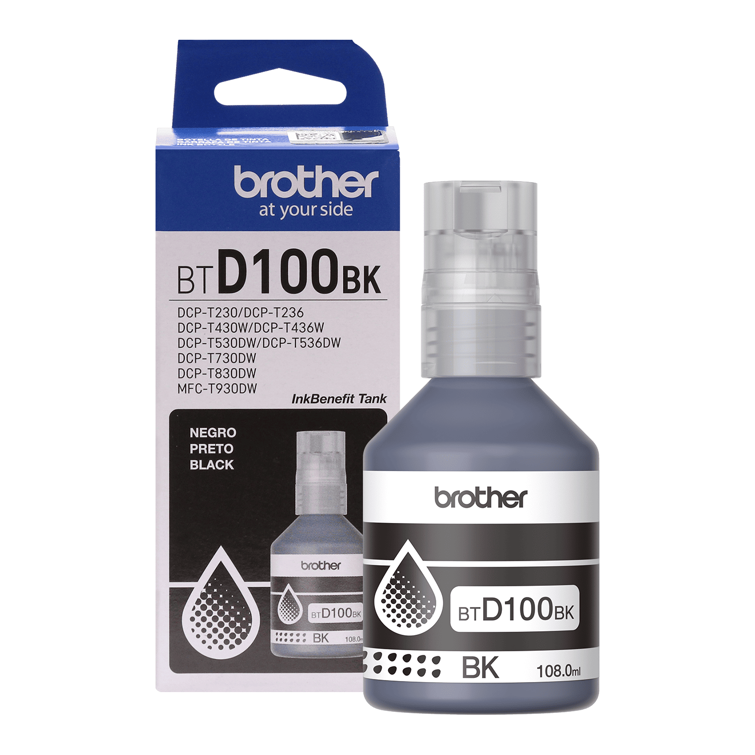 Tinta Original Brother Btd100 Bk 1
