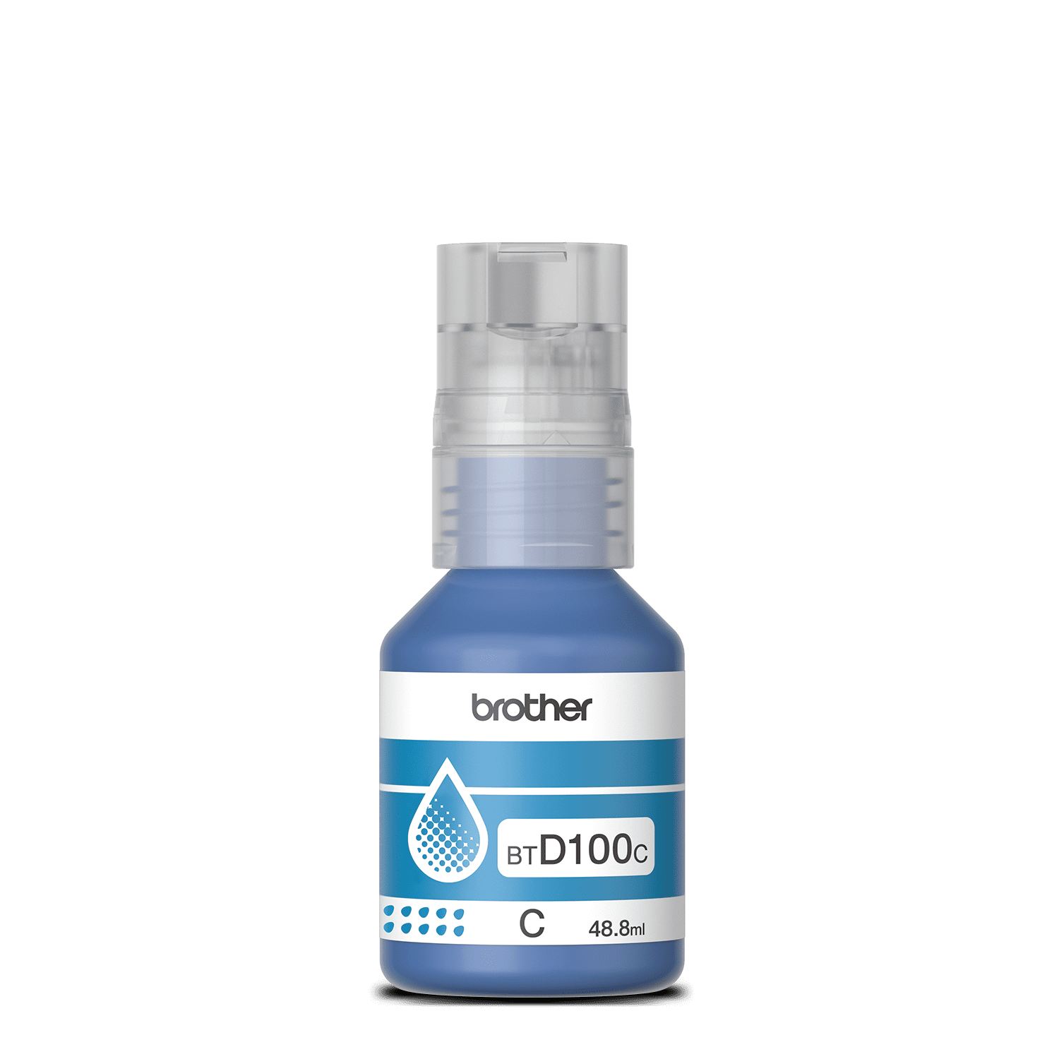 Tinta Original Brother Btd100 Cian 2